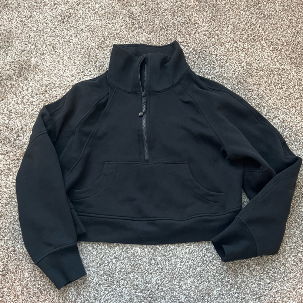 XS/Small half zip oversized scuba worn twice, smoke free home